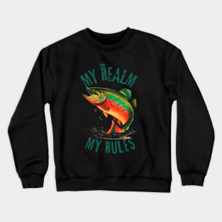 Fishing with norm, fish realm Crewneck Sweatshirt